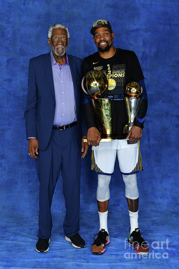 Bill Russell and Kevin Durant Photograph by Jesse D. Garrabrant