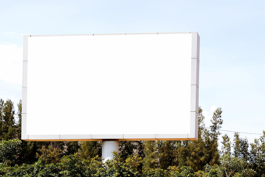 Billboard blank for outdoor advertising poster Photograph by Rapeepong Puttakumwong
