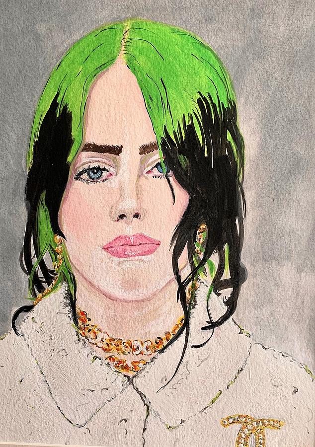 Billie Eilish Painting By Helon Conning - Fine Art America