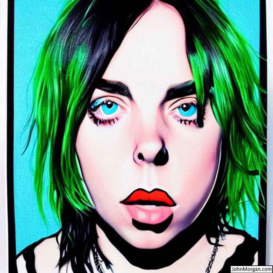 Billie Eilish Digital Art by John Morgan | Pixels