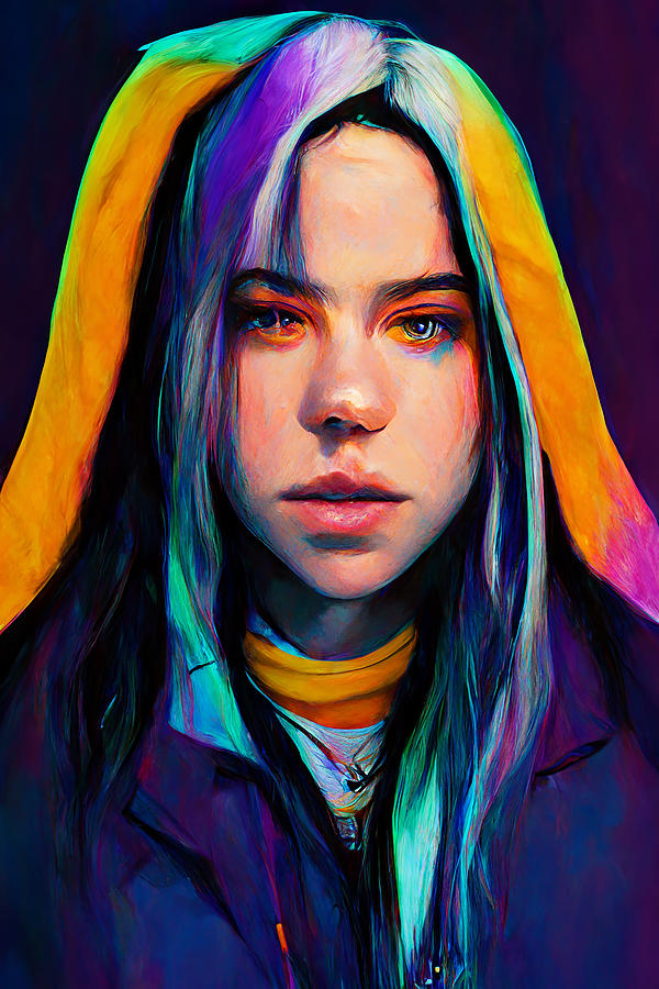 Billie Eilish Digital Art by Soundwave Art - Pixels