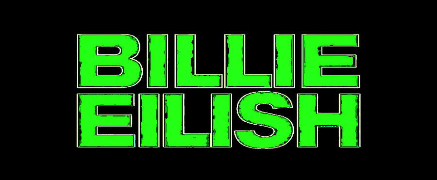 Billie Eilish Text Logo Digital Art by Africo Yudhistira - Fine Art America
