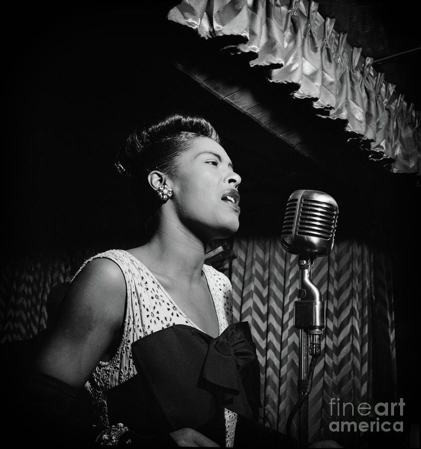 Billie Holiday, Downbeat, New York, N.Y., ca. Feb. 1947 Photograph by Doc Braham