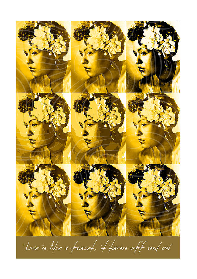 John Coltrane Digital Art - Billie Holiday - Music Heroes Series by Movie Poster Boy