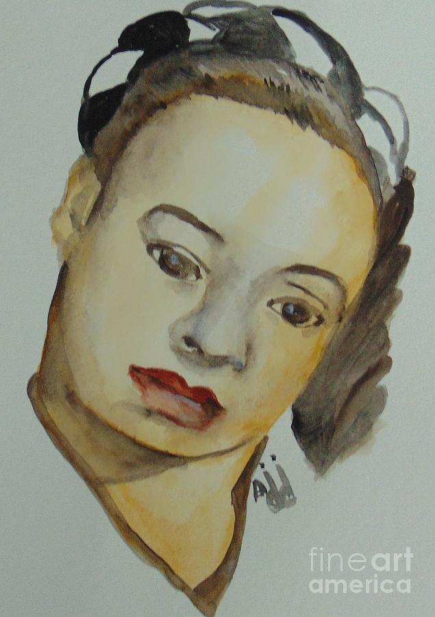 Billie Holiday Painting by Saundra Johnson