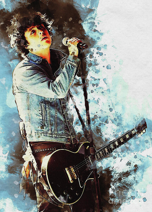 Billie Joe Armstrong Abstract Painting Digital Art by Gunawan RB