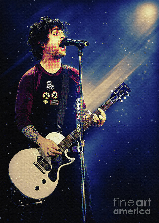 Billie Joe Armstrong Live at Rock im Park in 2013 Digital Art by Gunawan RB