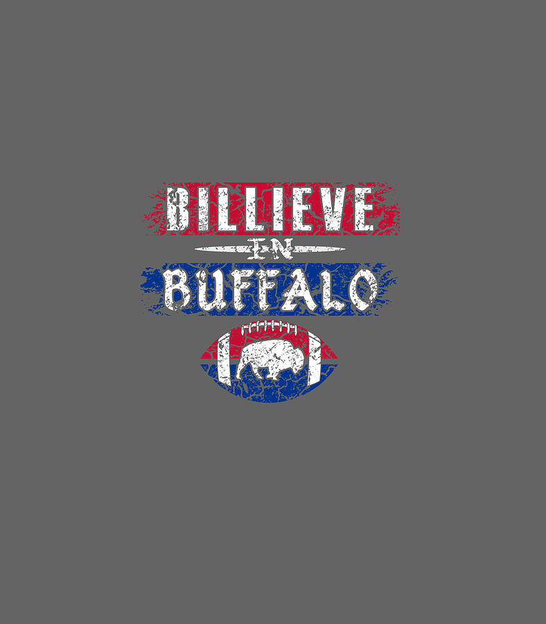 Billieve In Buffalo Vintage Football Digital Art by Roxx Reinn - Fine ...