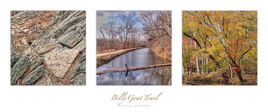 Billy Goat Trail Landscape Triptych Photograph
