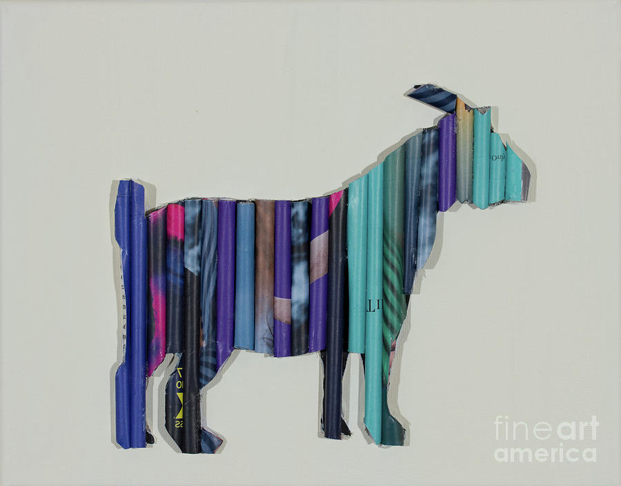 Billy Goat Two Mixed Media by Norma Appleton