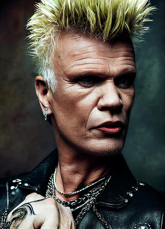 Billy Idol Digital Art Digital Art By Tim Hill - Pixels