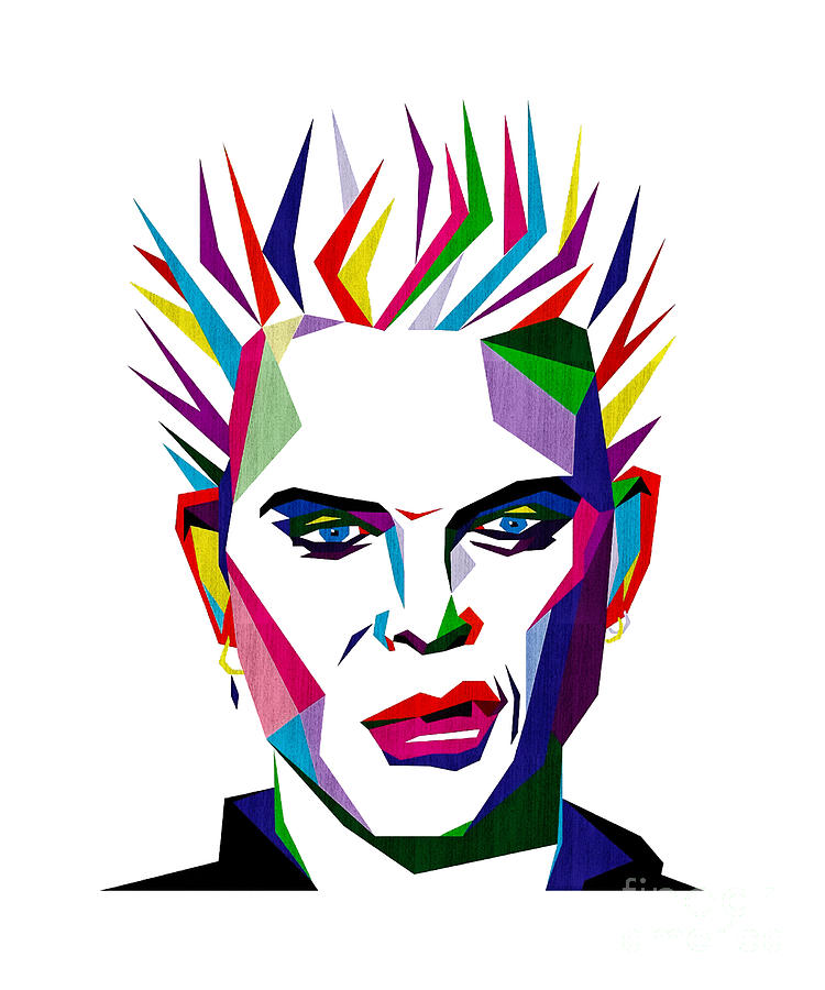 Billy Idol Fan Art Digital Art by DarrelConnell Fine Art America