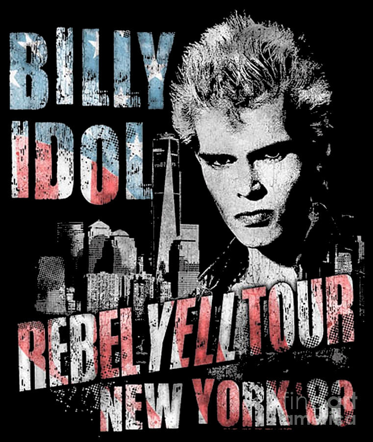 Billy Idol New York Tour 83 Digital Art by Noemie Macejkovic - Fine Art ...