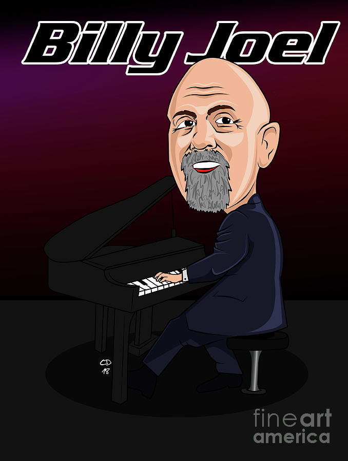 Billy Joel Piano Man Digital Art by Chris DelVecchio