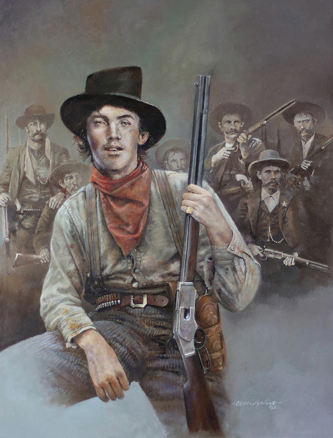 Henry Mccarty Painting - Billy-the-Kid by Chris Collingwood