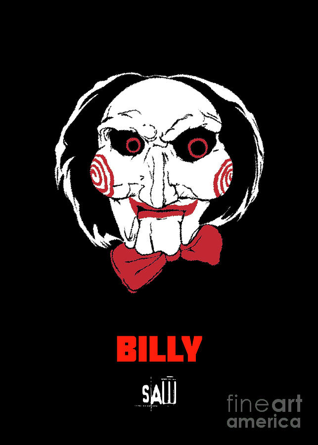 Saw Digital Art - Billy The Puppet Mask by Bo Kev