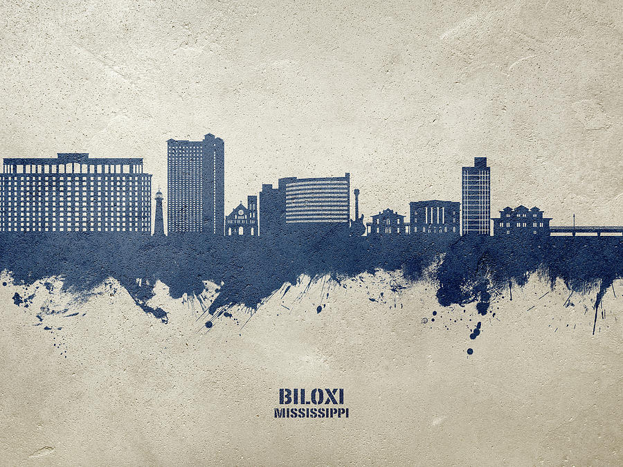 Biloxi Mississippi Skyline #16 Digital Art by Michael Tompsett
