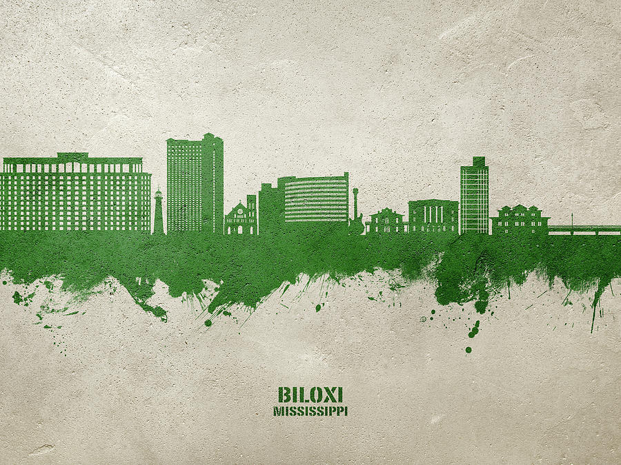 Biloxi Mississippi Skyline #17 Digital Art by Michael Tompsett - Fine ...