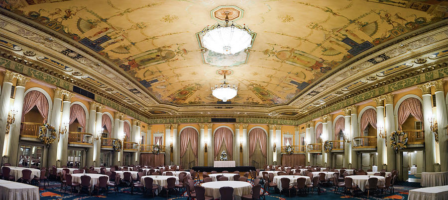 Lobby of the Millennium Biltmore Hotel in Downtown Los Angeles, California  Bath Towel