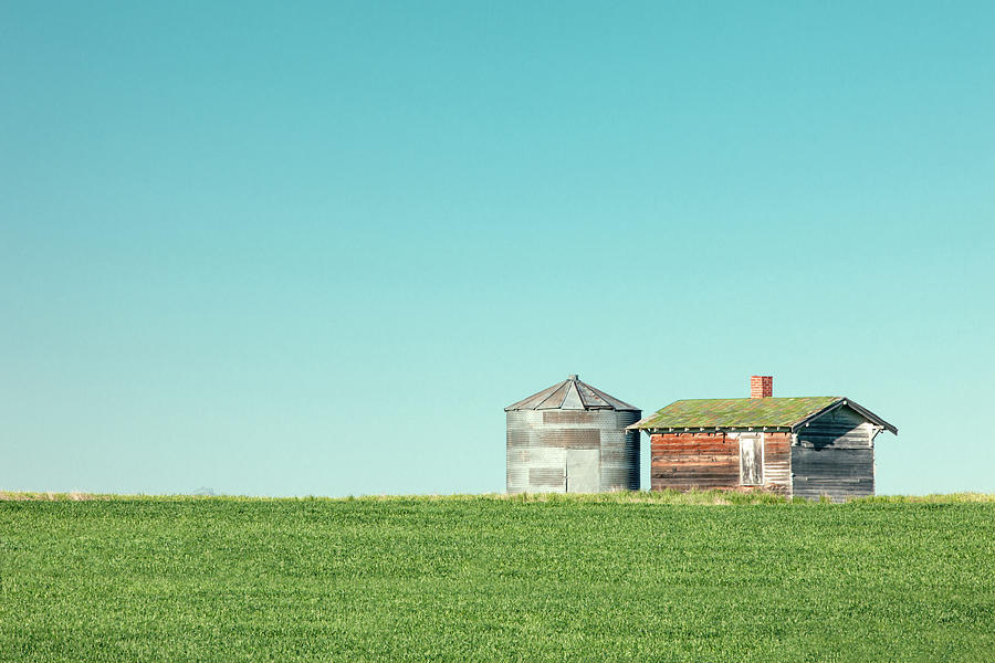 Farm Photograph - Bin and Shed by Todd Klassy