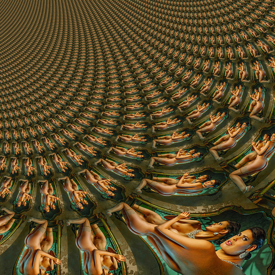 Binary Geometry Symphony Digital Art by Stephane Poirier