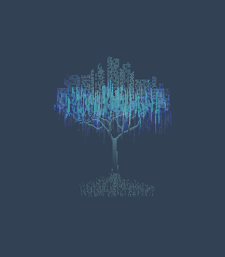 Binary Tree Coding Computer Programmer Digital Art by Arturo Oluwal ...