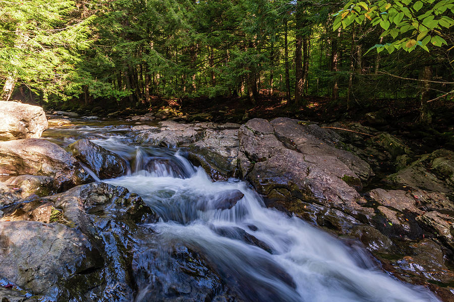Bingham Falls Stream - Stowe, Vermont Photograph by Chad Dikun