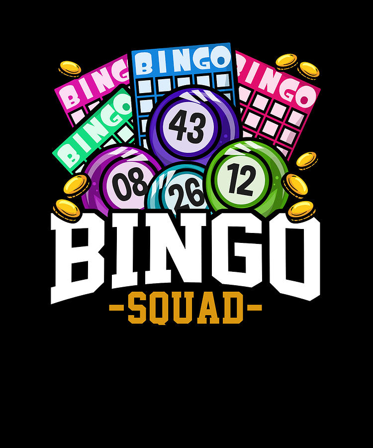 Bingo Squad Funny Ball Lottery Gift Digital Art by Bi Nutz - Fine Art ...