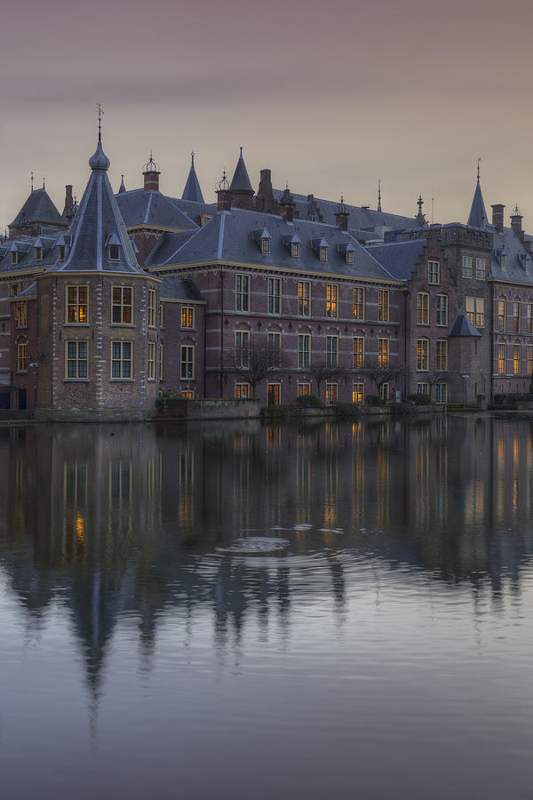 Binnenhof (Parliament buildings) with on the left Het Torentje (Little Tower) the office of the Prime-Minister Photograph by Rob Kints