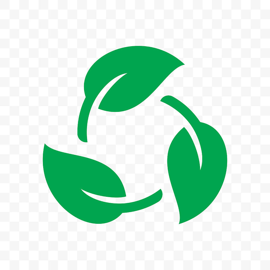 Biodegradable recyclable plastic free package icon. Vector bio recyclable degradable label logo template Drawing by Avector