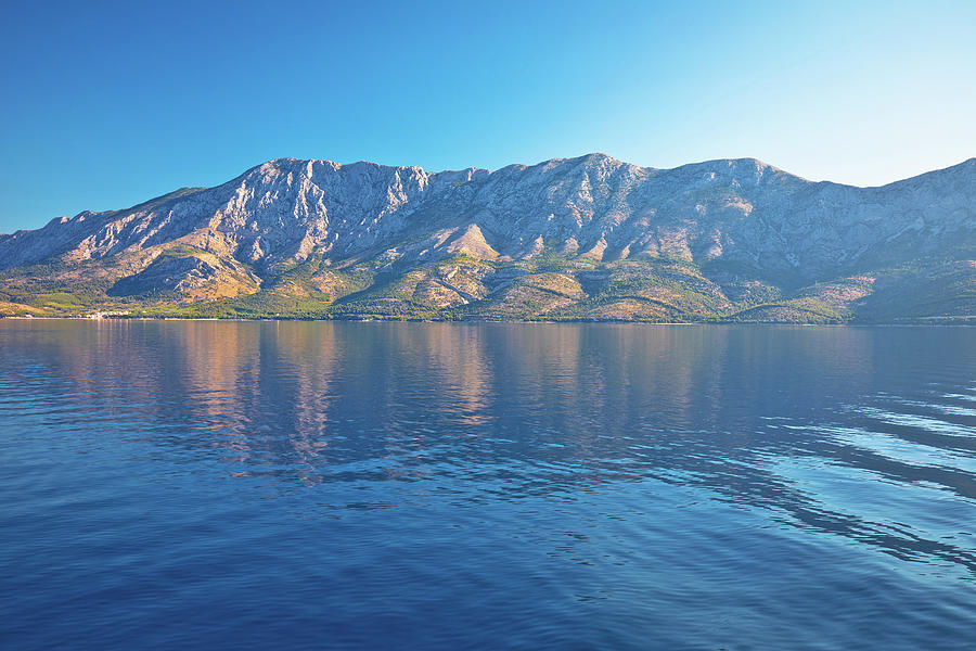 Biokovo mountain on Makarska riviera view from the sea Photograph by ...