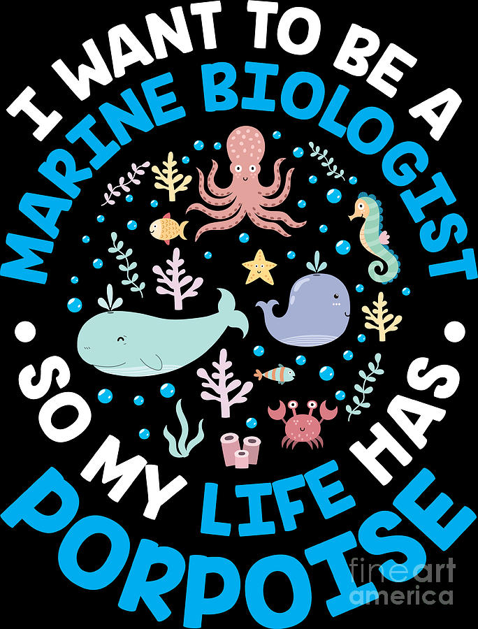 Marine Biologist Mens Personalised T-Shirt Gift Science Biology Teacher Subject 