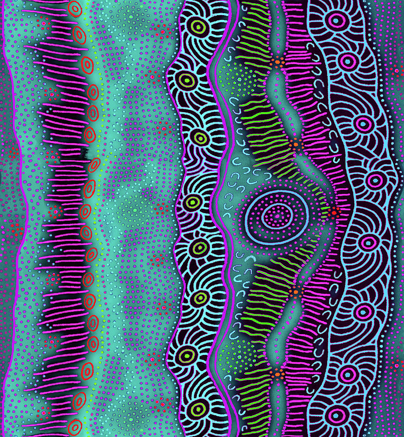 Bioluminescent Seaweed Digital Art by Vagabond Folk Art - Virginia Vivier