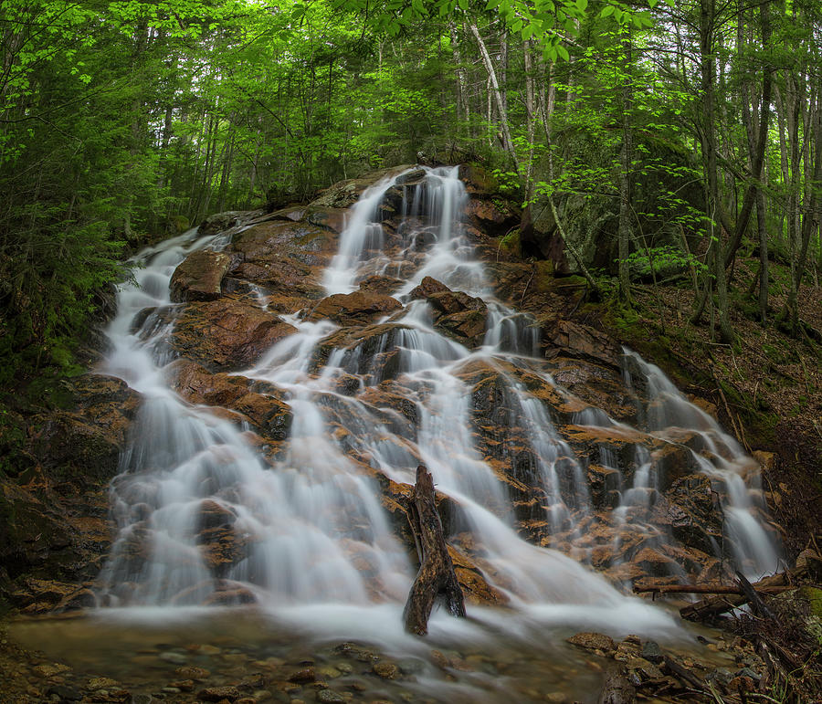 Birch Island Brook Falls Springtime Photograph by White Mountain Images