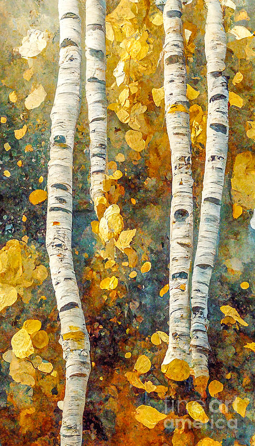 Birch Tree Art 001 Photograph by Howard Roberts