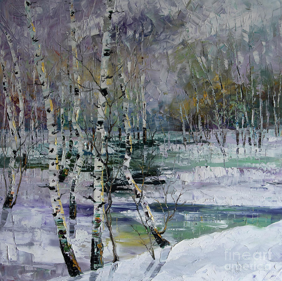 Seasons Tree Forest Landscape Painting #3 Canvas Print / Canvas Art by  Willson Lau - Fine Art America