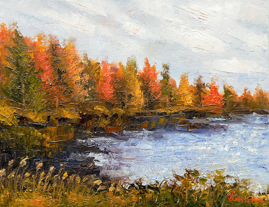 Birchwood Lake Painting by Jason Williamson