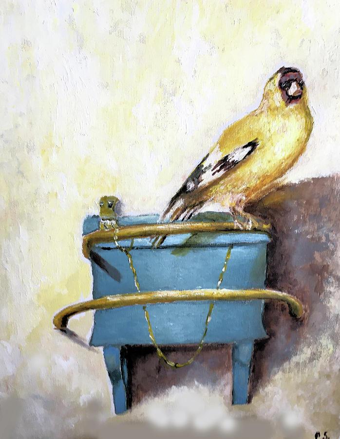 Bird Feeder Painting