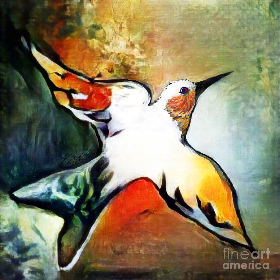 Bird Flying Solo 009 Digital Art by Stacey Mayer