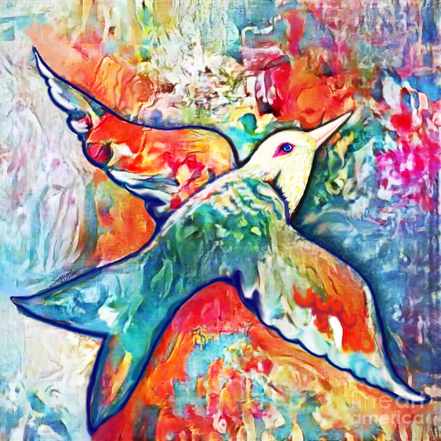 Bird Flying Solo 011 Digital Art by Stacey Mayer