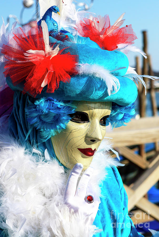 Bird Hat for Carnevale di Venezia in Italia Photograph by John Rizzuto