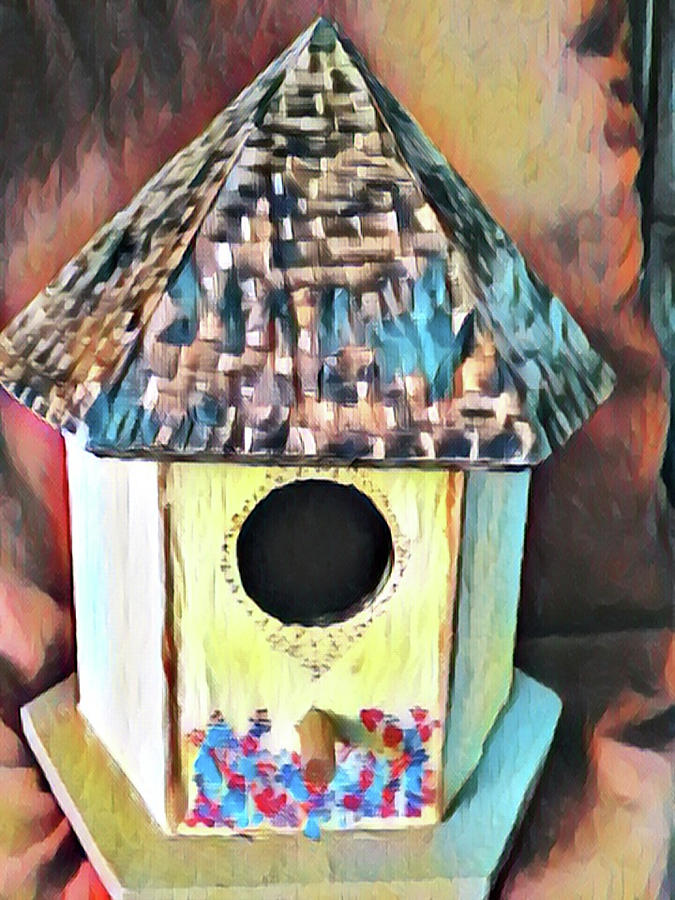 Bird House Digital Art by Christina Knight