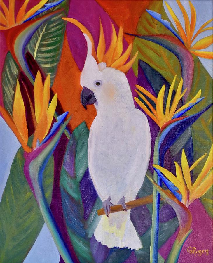 Bird In Paradise Painting by Glenda Rogers