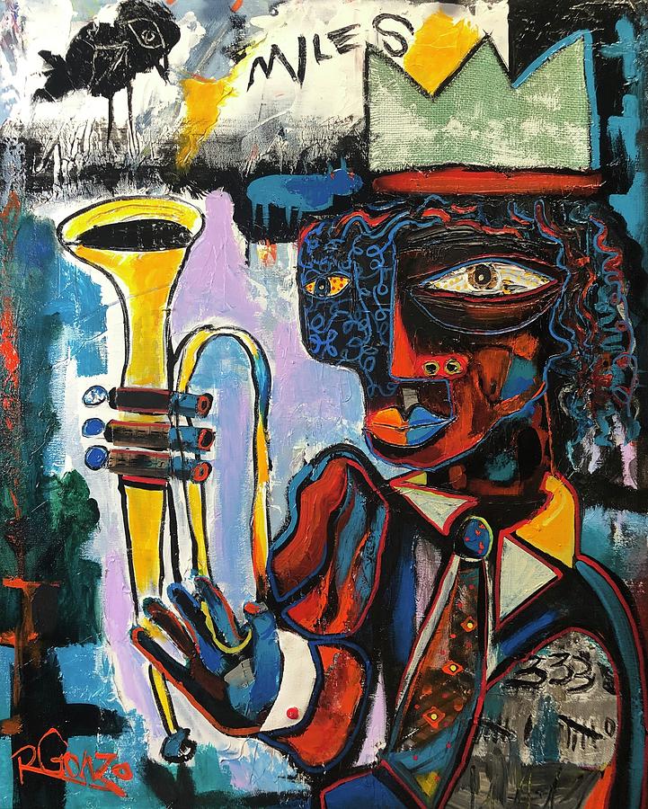 Bird Of Jazz Mixed Media by Rob Gonzo