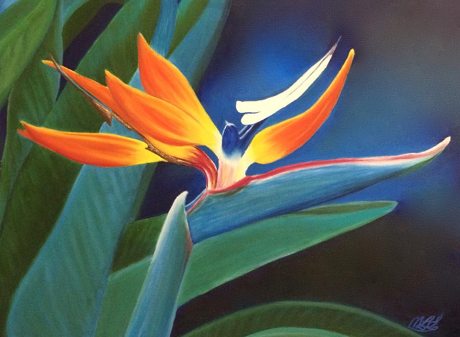 Bird of Paradise Painting by Marlene Little