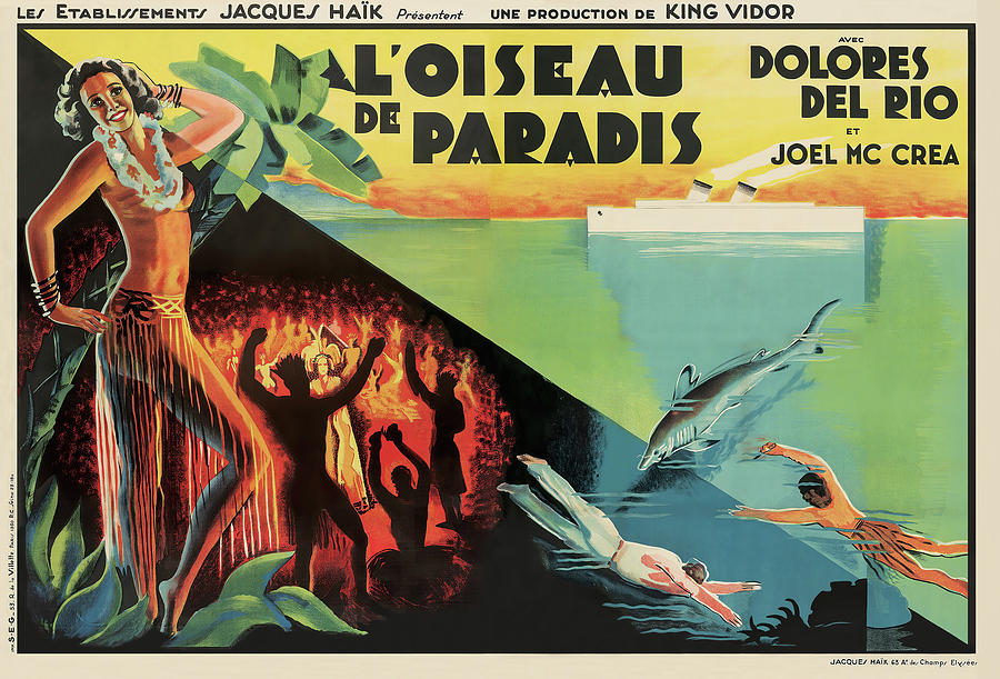 Bird of Paradise, with Dolores Del Rio, 1932 Mixed Media by Movie World Posters
