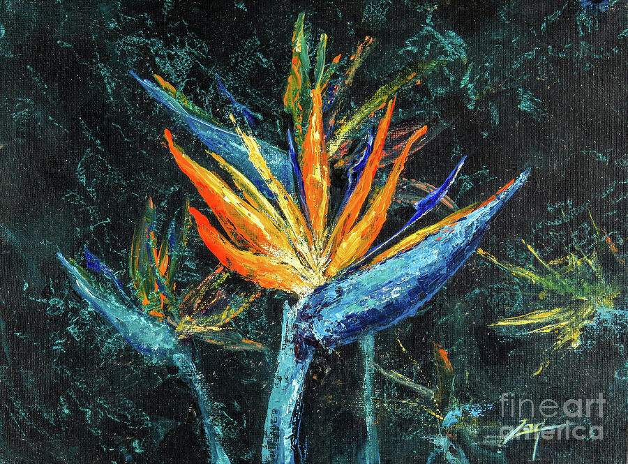 Bird of Paradise Painting by Zan Savage Bird of Paradise Painting by Zan Savage