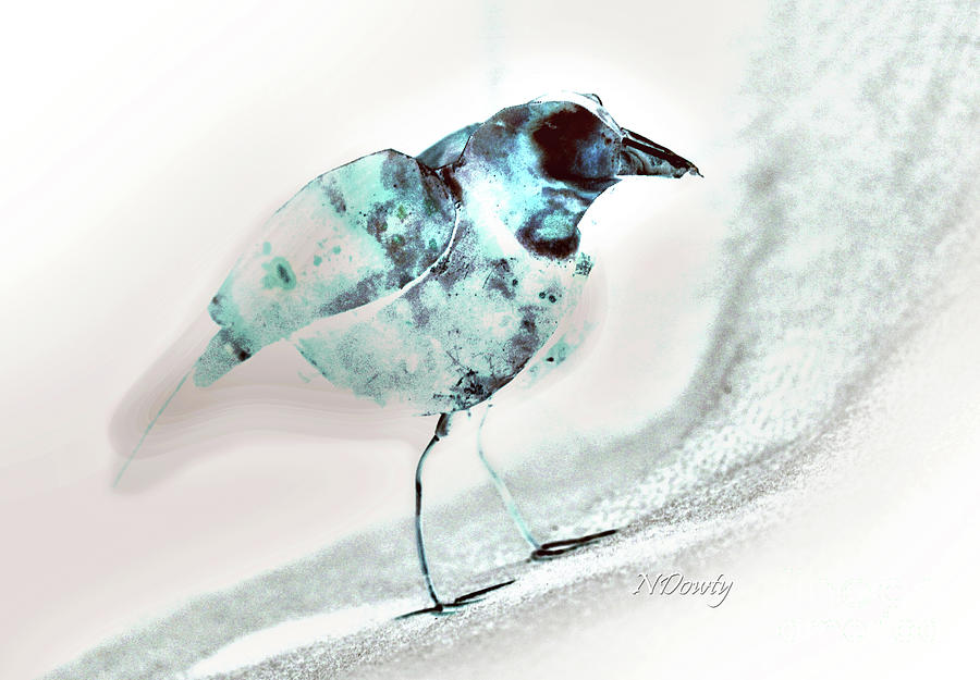 Bird Sculpture-Abstract Photograph by Natalie Dowty