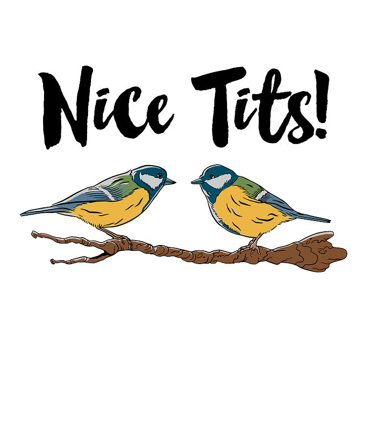 Bird Watching Nice Tits Funny T Birding Fan Digital Art By Qwerty Designs Fine Art America