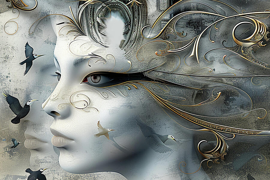 Bird Woman Digital Art by Lisa Yount Bird Woman Digital Art by Lisa Yount
